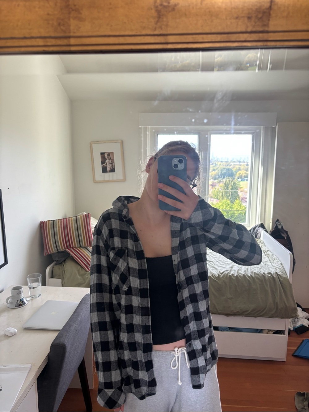 TNA checkered Plaid flannel